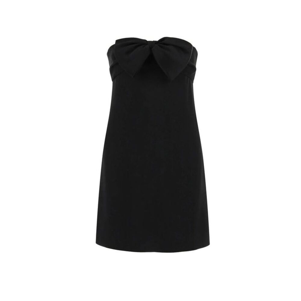 Saint Laurent Black Acetate Cocktail Women's Dress